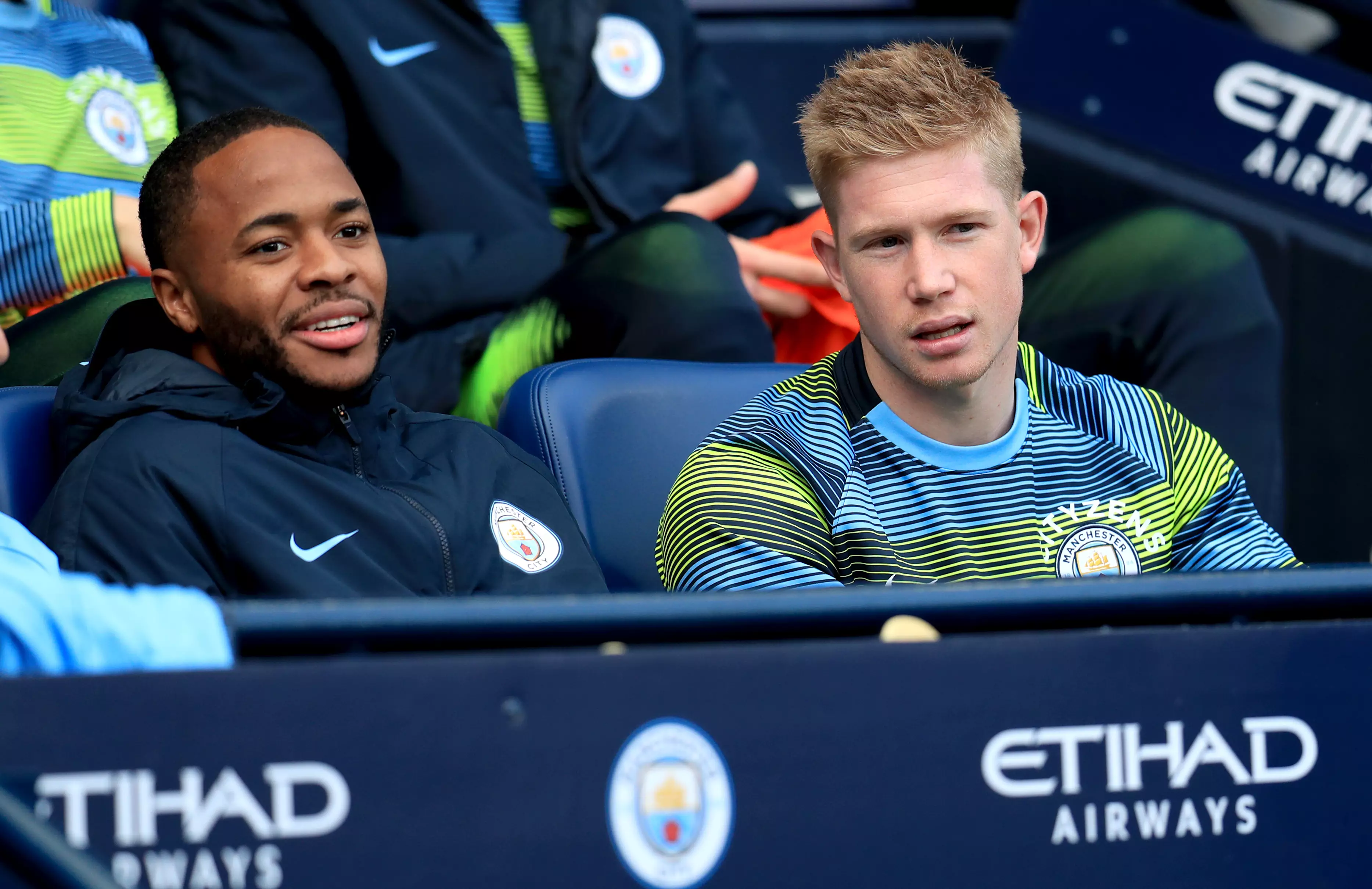 Man City's Kevin de Bruyne and Raheem Sterling were both included