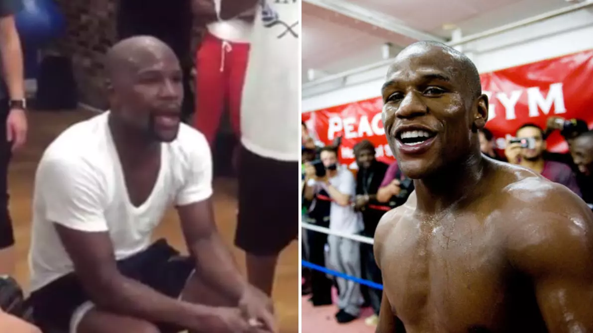 Watch: When Floyd Mayweather Stopped A Workout To Help Young Boxer