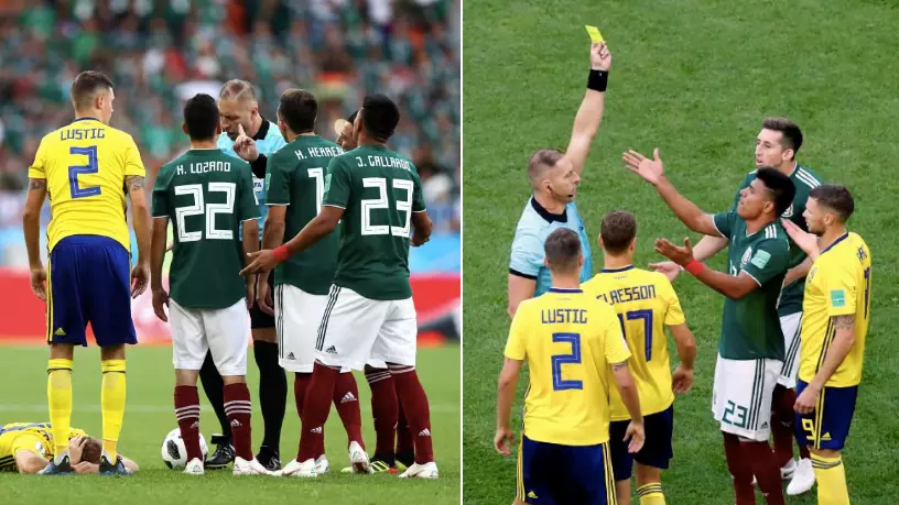 Mexico's Jesus Gallardo Receives The Fastest Yellow Card In World Cup History