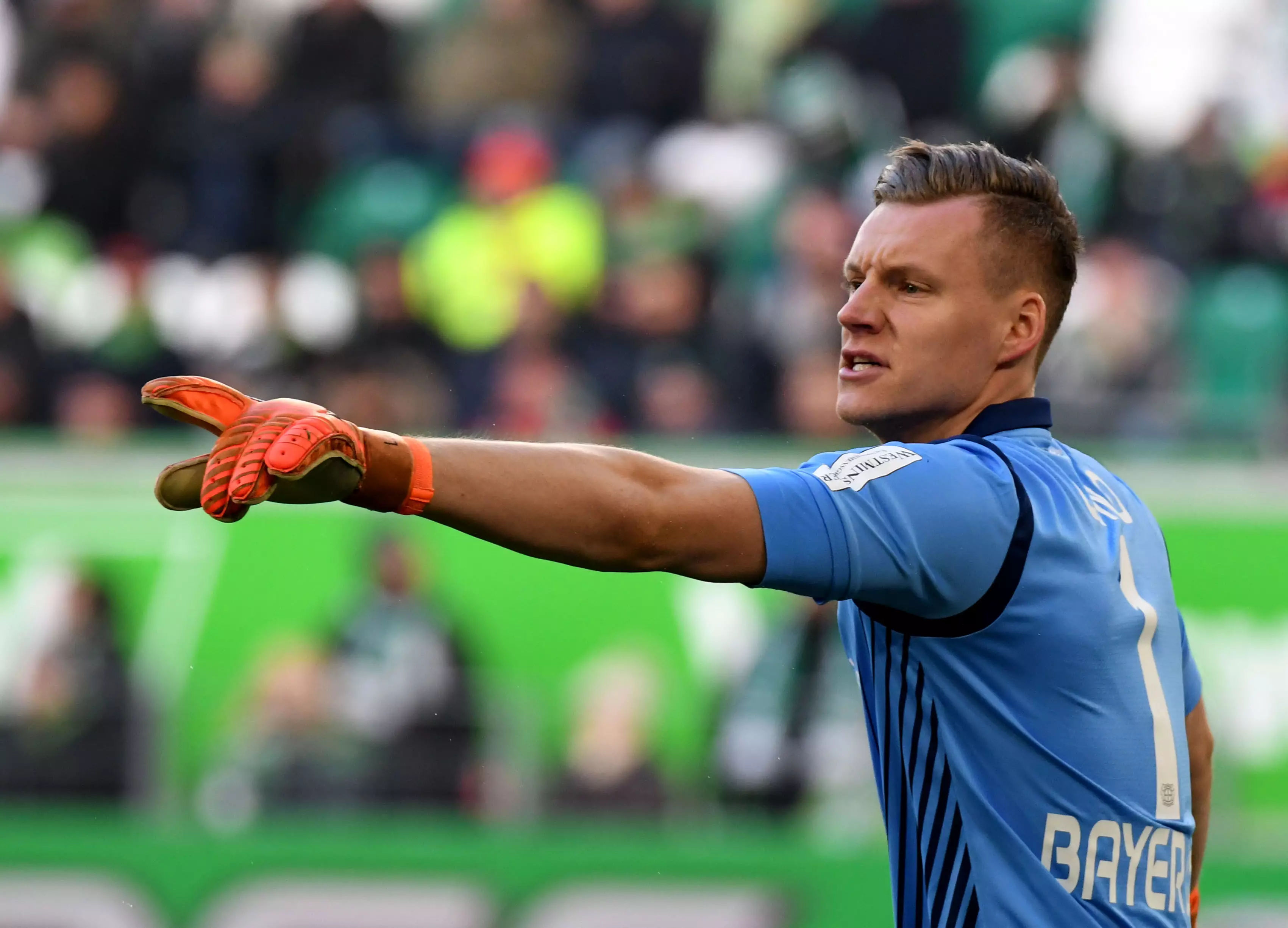 Leverkusen's number one Leno. Image: PA Images