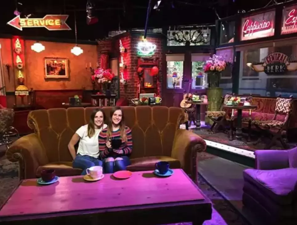 Cali and Noelle Sheldon returned to the iconic cafe to be quizzed on Access Hollywood.