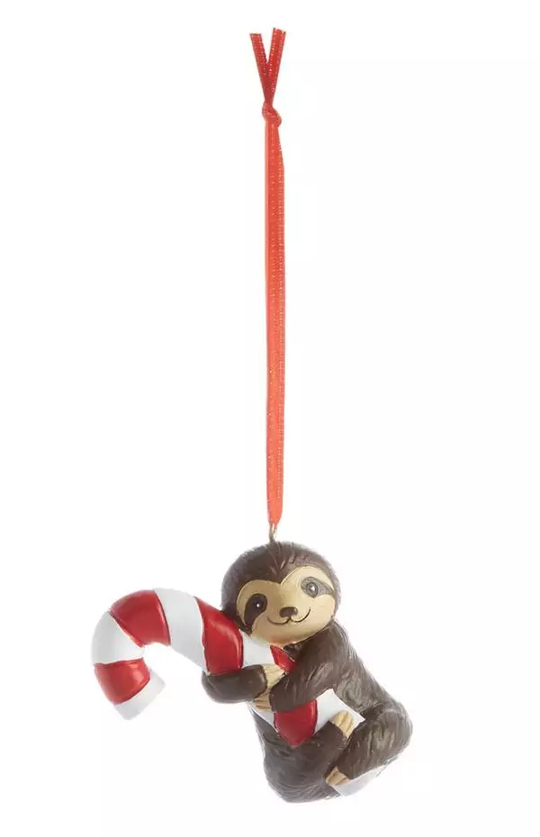 Primark's smiley sloth Christmas decoration, £1.50, is a perfect stocking filler for sloth lovers (