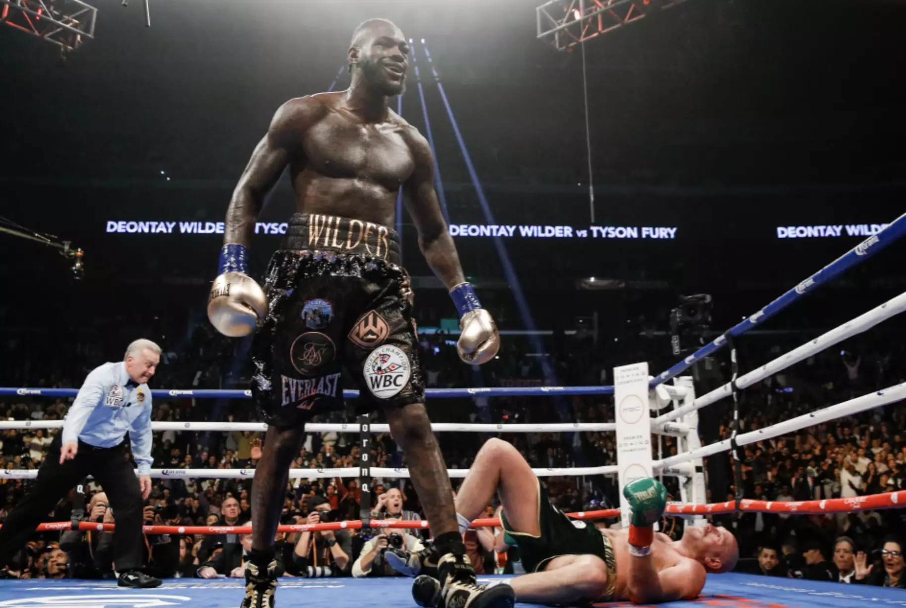 Deontay Wilder has put Fury on the canvas before