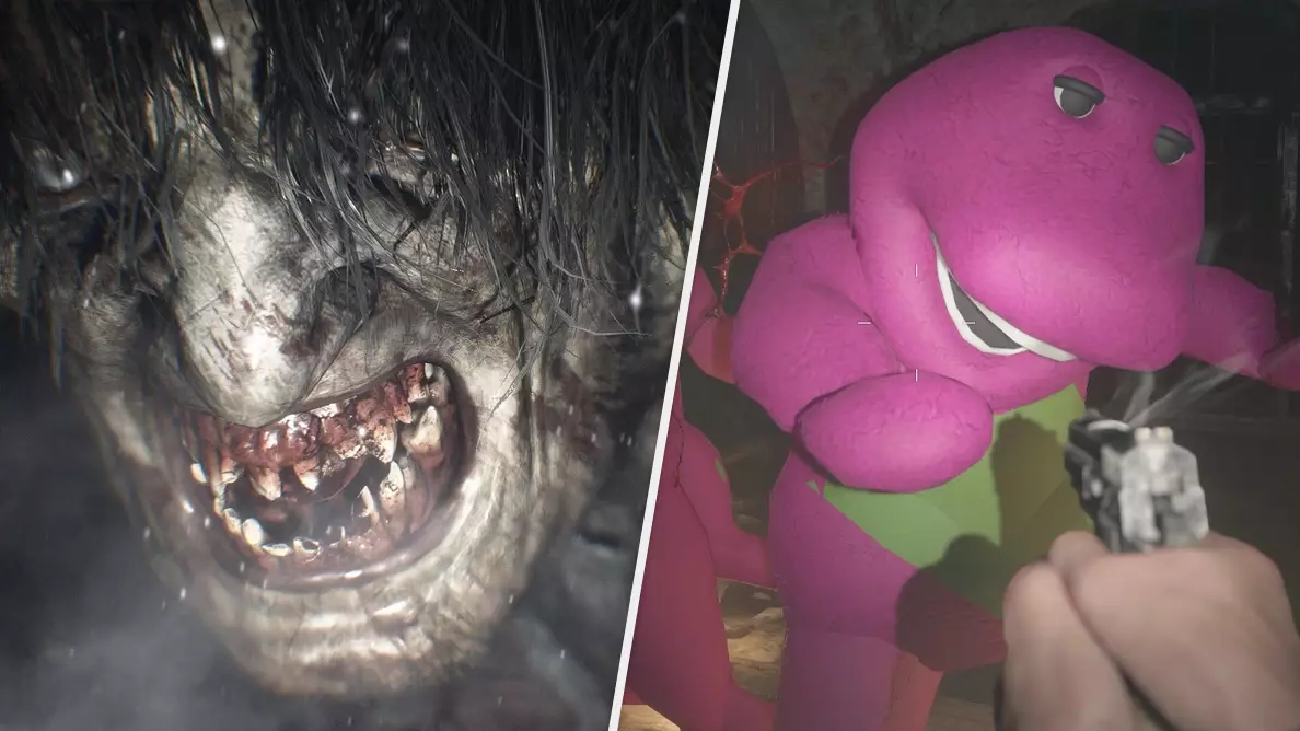 'Resident Evil Village' Already Has A Horrifying Barney Mod