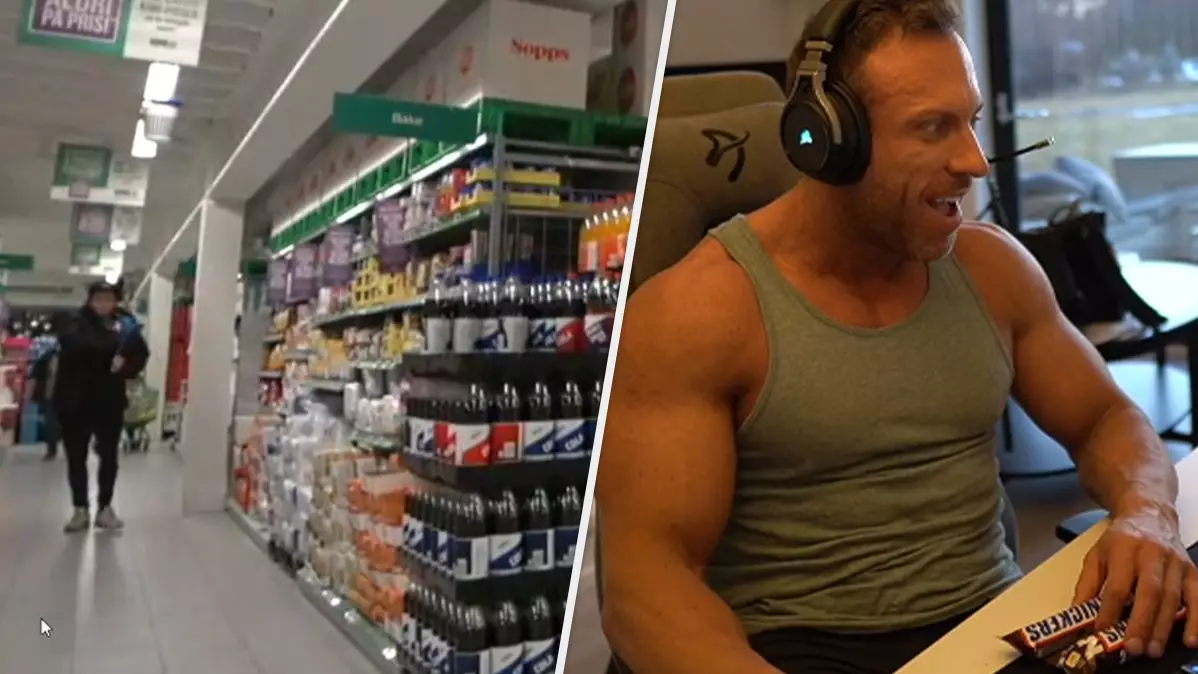 Shoplifter Accidentally Rumbled During A Twitch Stream By Bodybuilder