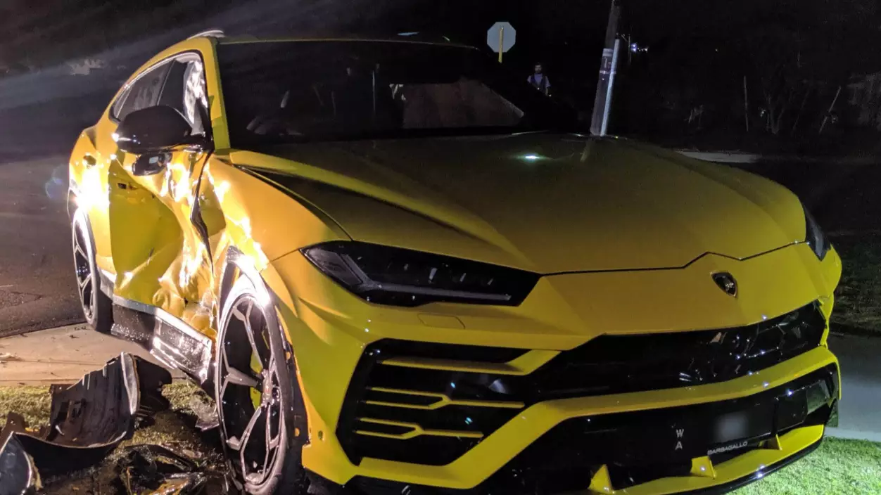 Boy Accused Of Stealing Car In Perth Before Crashing It Into $400,000 Lamborghini Urus