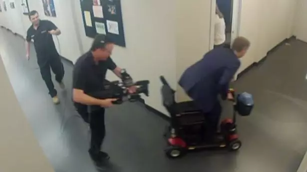 Jeremy Kyle Leaves His Guests To Argue As He Rides Off On A Mobility Scooter