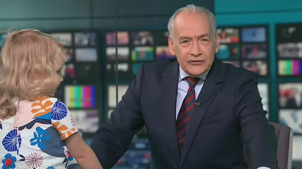 Scenes Of Chaos On ITV News As Toddler Takes Over Studio
