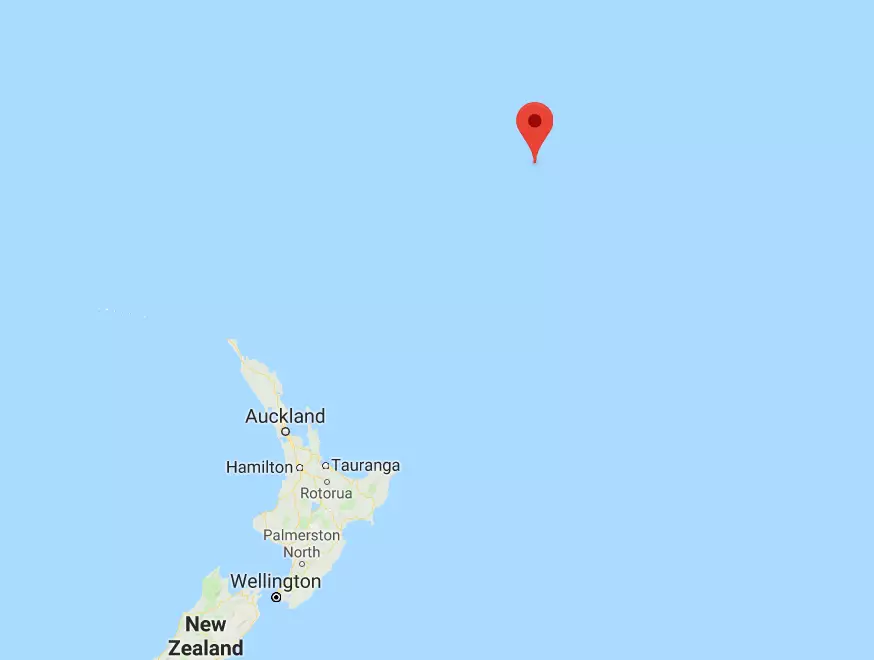 The warning was issued after an earthquake struck the Kermadec Islands region.