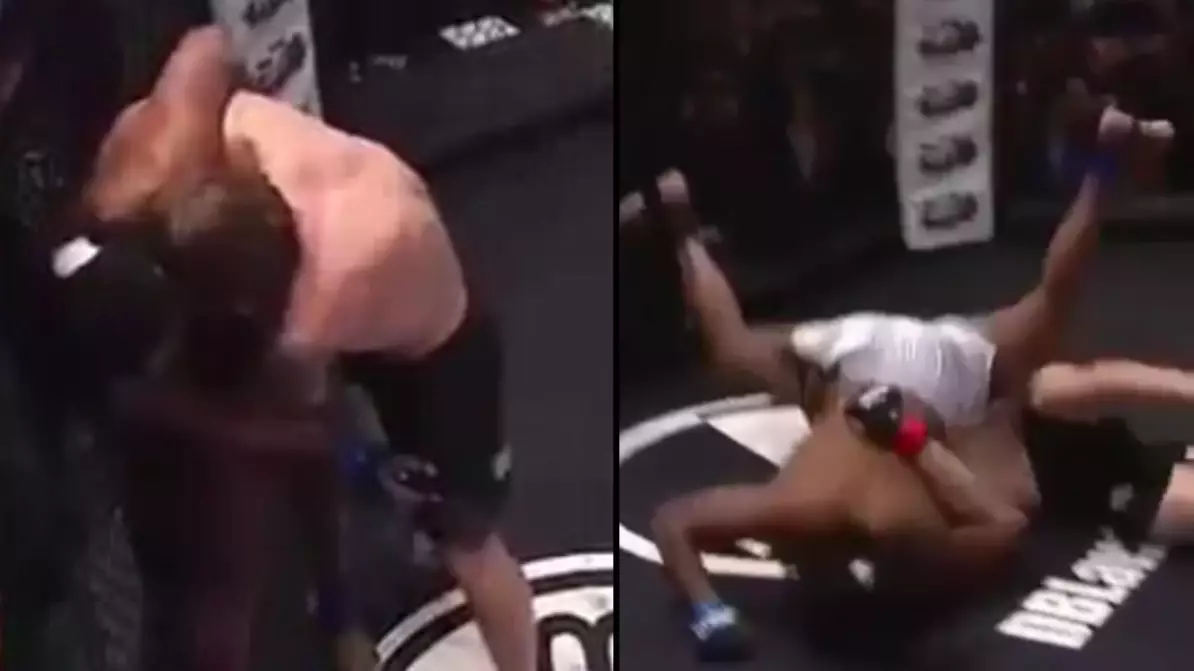 MMA Fighter Knocks Himself Out During Fight
