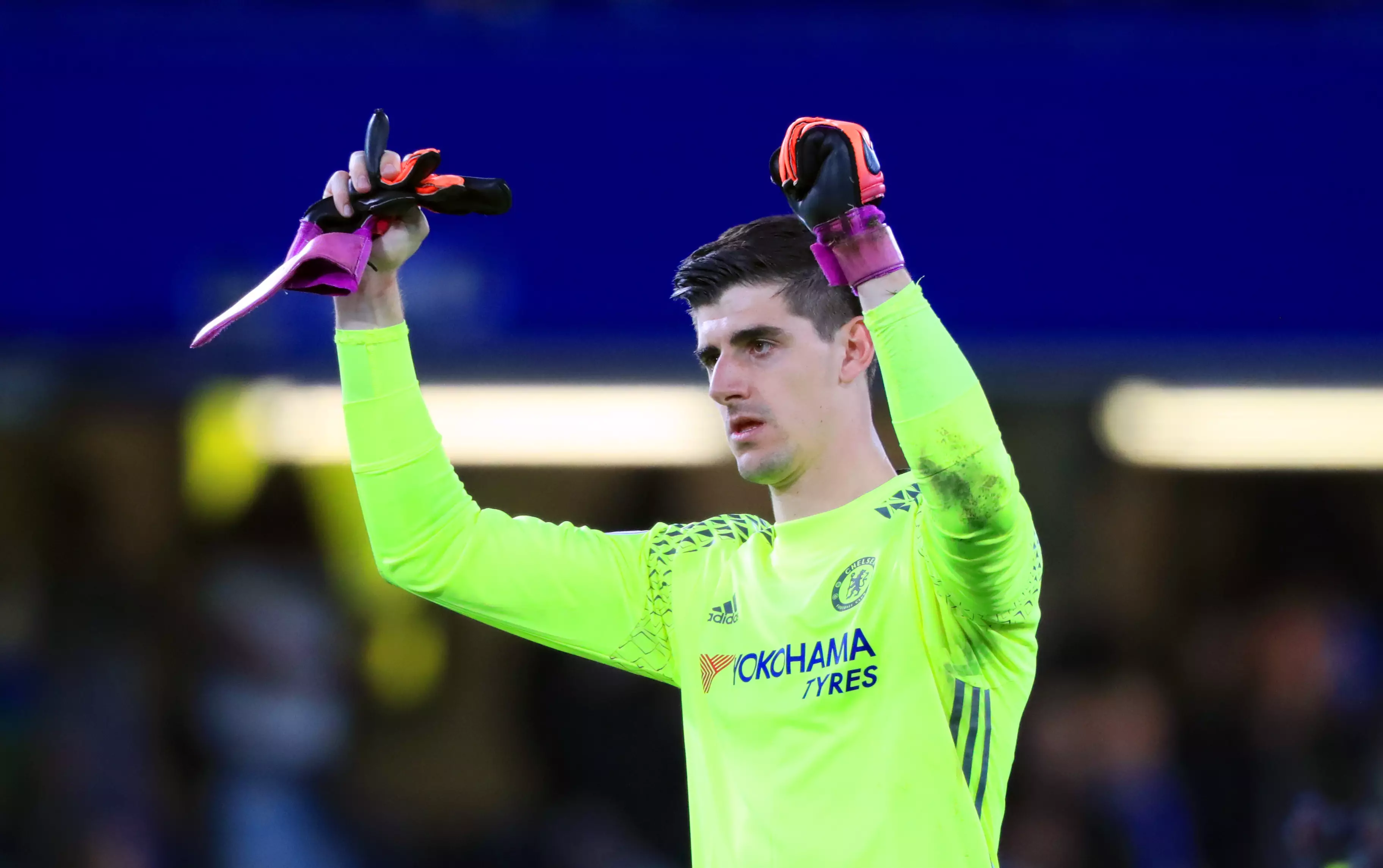 Courtois could be heading for the exit. Image: PA Images