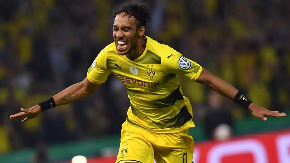 Aubameyang could be on his way to the Premier League. Image: PA Images. 