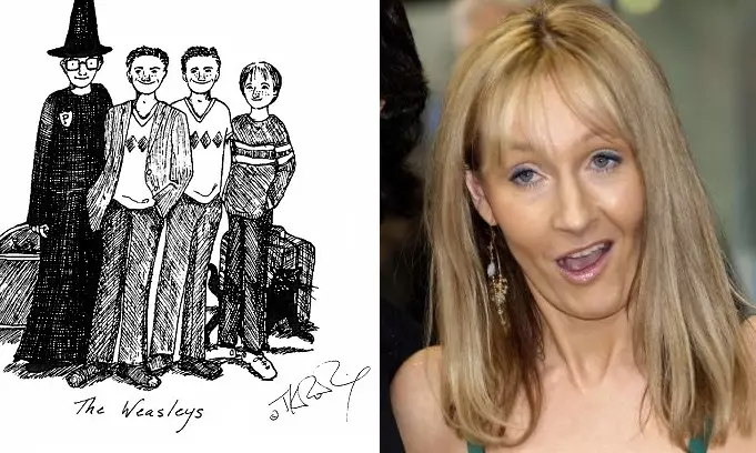 J.K. Rowling's Original Sketches Show How She Pictured The Characters