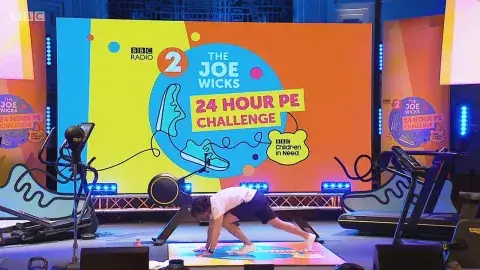 Joe Wicks took part in a 24 hour PE challenge for Children In Need (