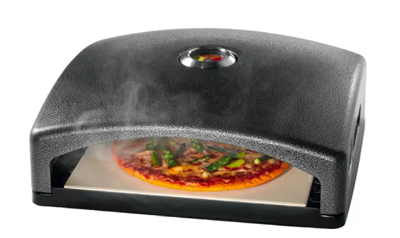 The barbecue pizza oven also doubles up as a bread maker (