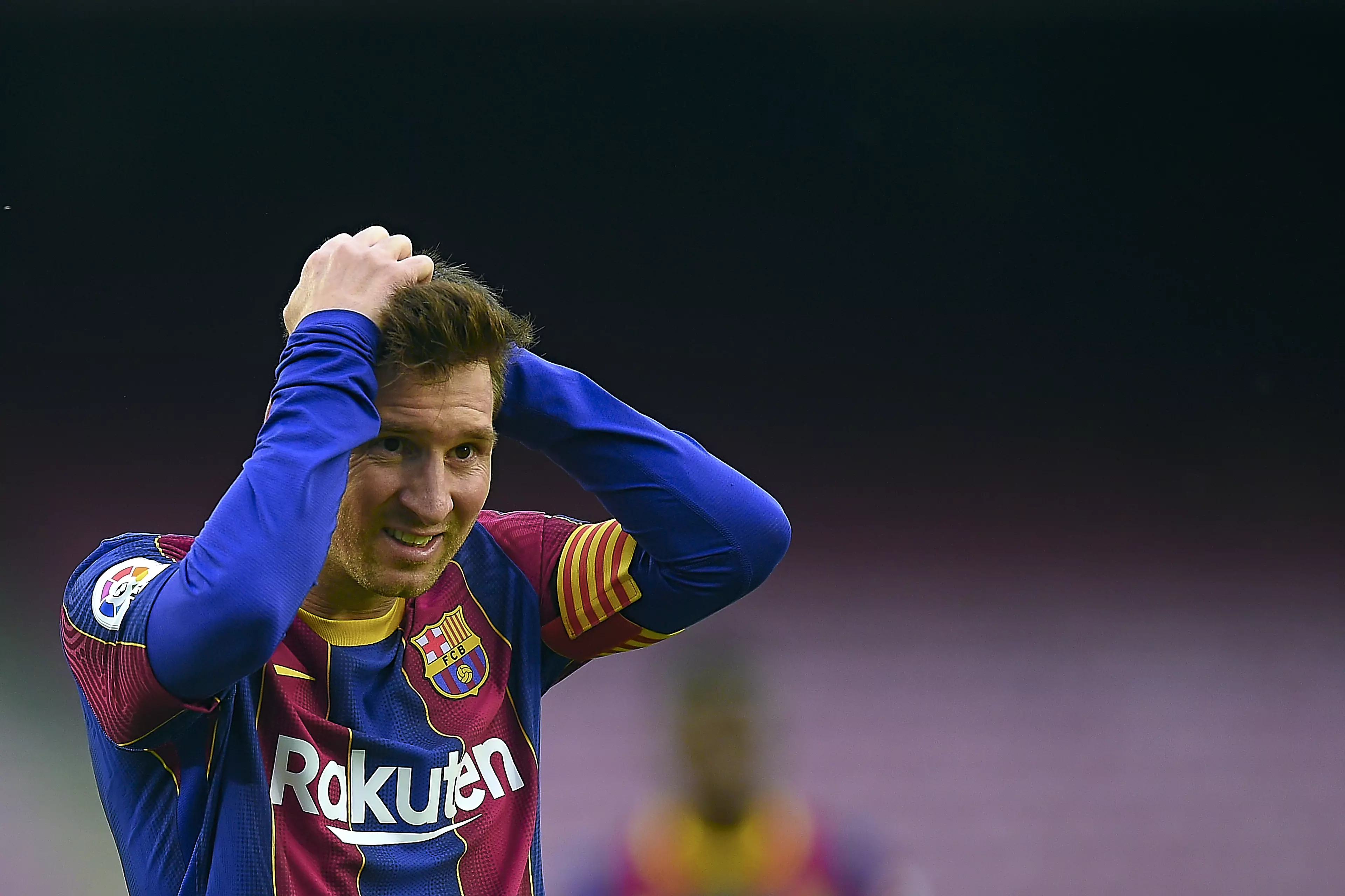 Messi is still waiting to find out if he can play for Barca. Image: PA Images
