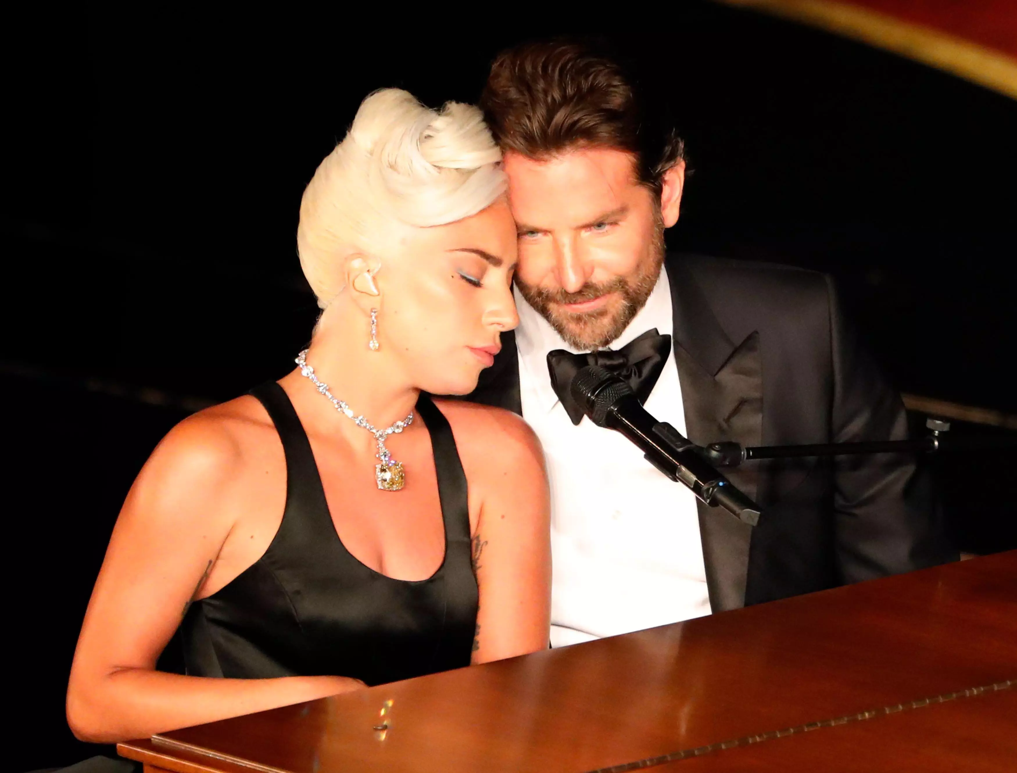 Bradley Cooper and Lady Gaga at the 2019 Oscars.