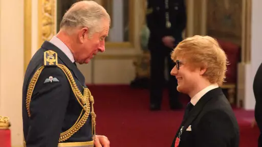 Ed Sheeran Was In Breach Of Royal Protocol When Collecting His MBE