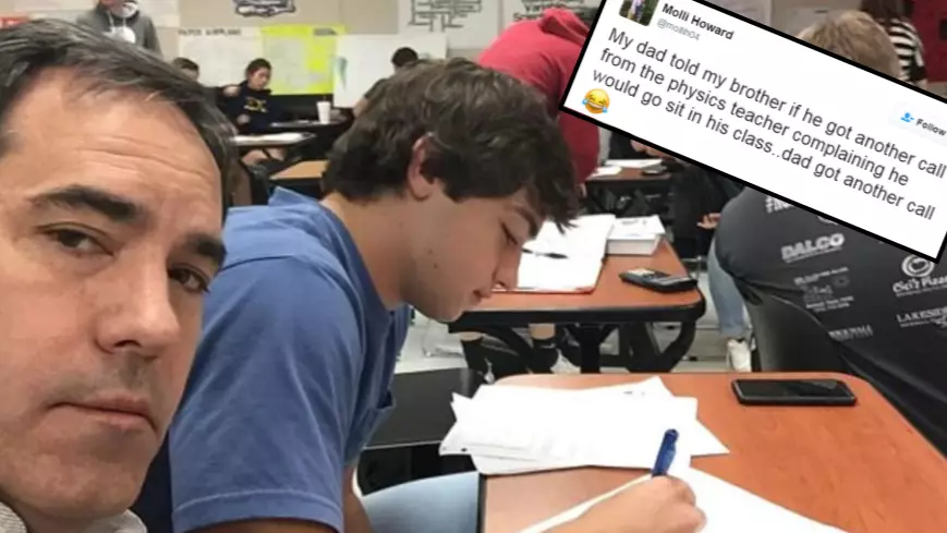 Dad Embarrasses Son After He Wouldn't Stop Talking During Exams