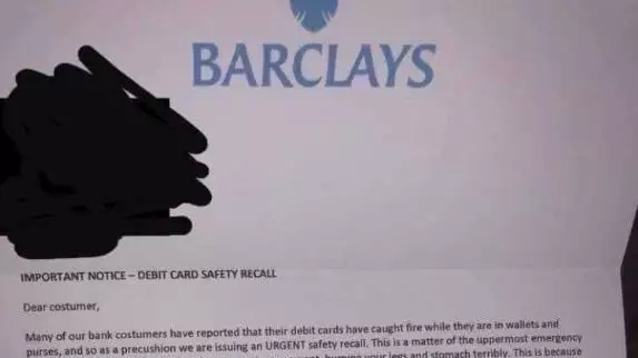 Police Share 'Warning' Over Worst Scam Letter Which Claims Card Could Combust