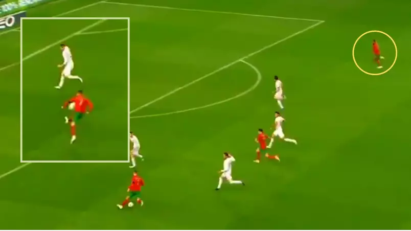 Cristiano Ronaldo Produced An Outrageous Pass For Portugal Against Spain 