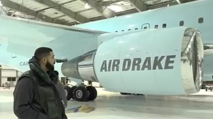 Drake Shows Off His Private 'Air Drake' Jumbo Jet