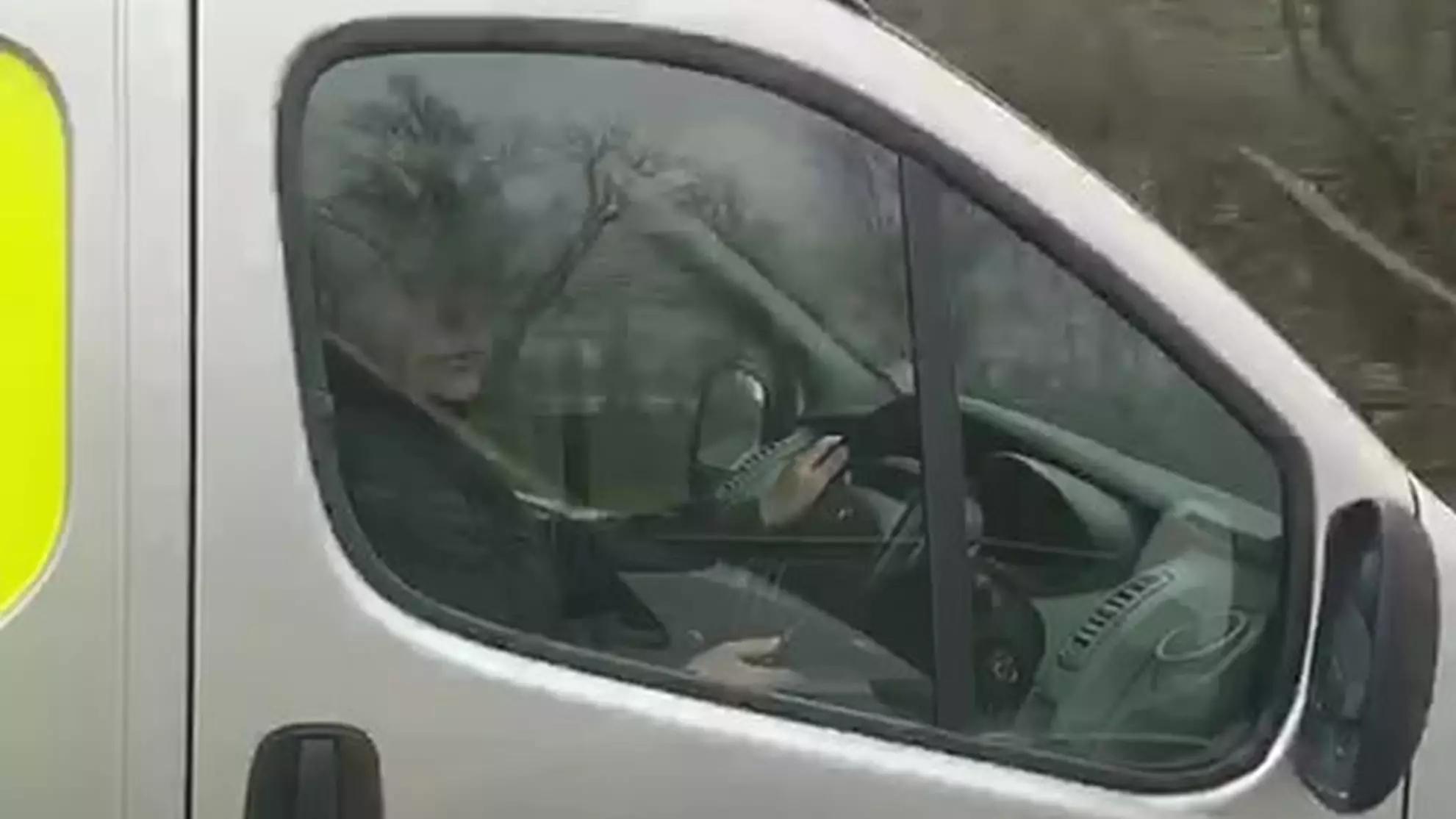 Speed Camera Van Driver Caught Scrolling Through Phone While Driving