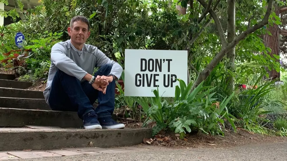 Dad Posts Inspirational Signs Around Town Following Spate Of Teen Suicides