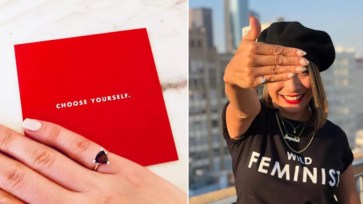 Women Are Wearing Anti-Engagement Rings To Promote Self-Love