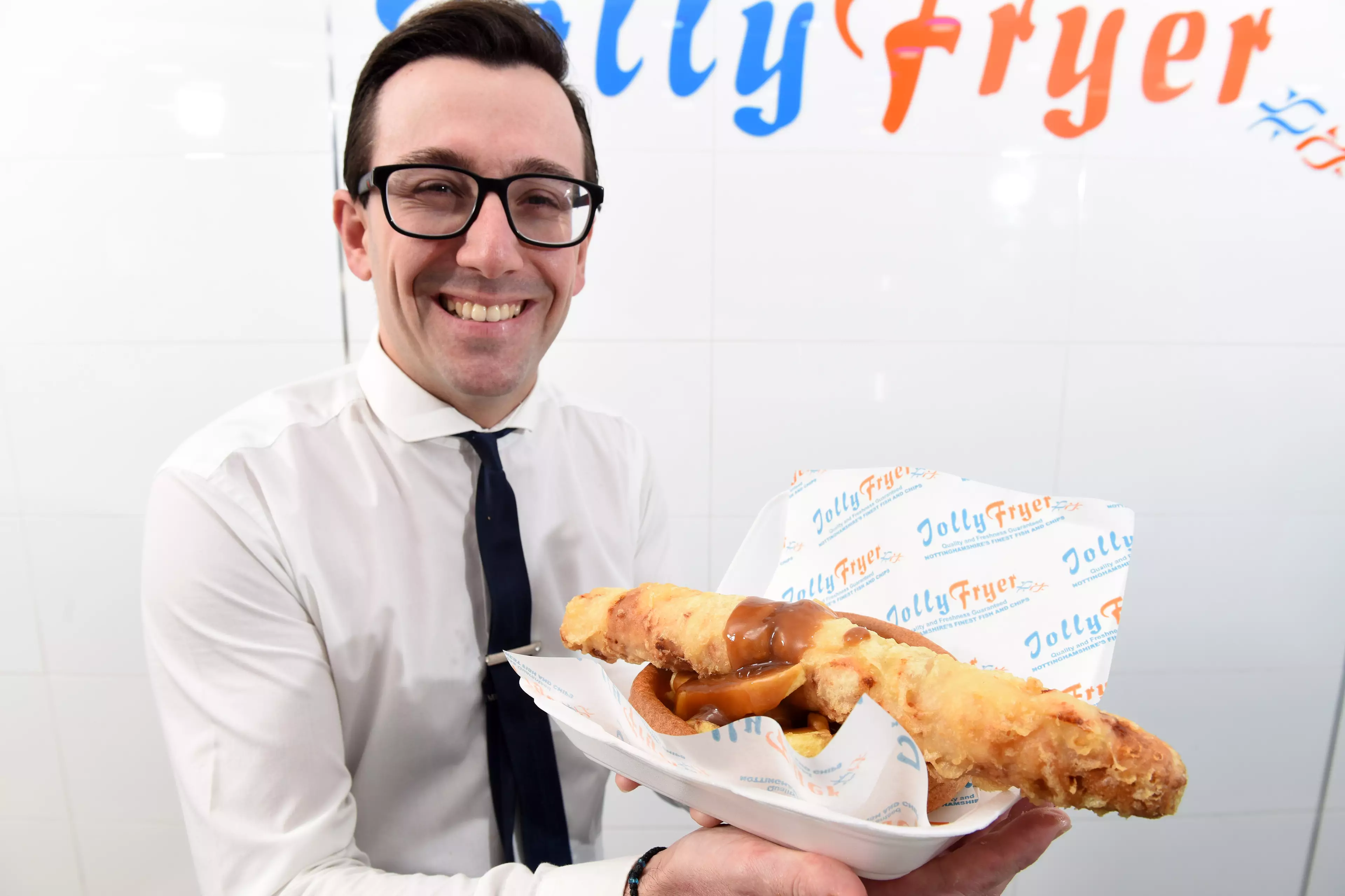 You'll have to visit this Nottinghamshire chip shop, who launched a foot long, deep friend pig in blanket (