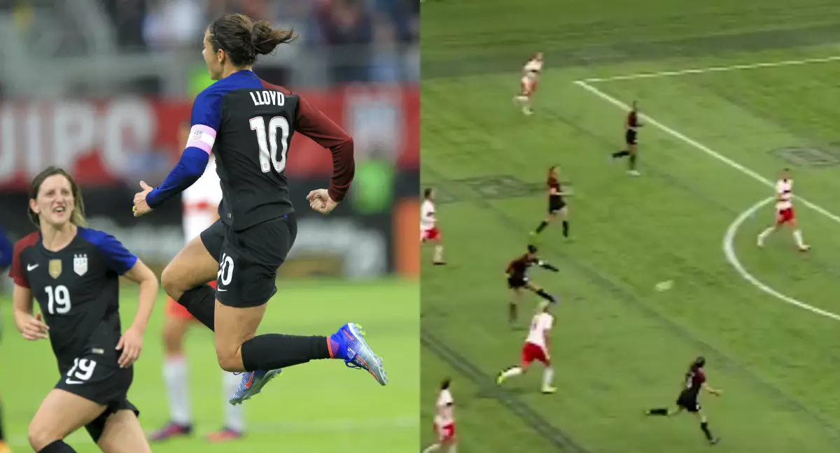 WATCH: United States Midfielder Carli Lloyd Scores A Peach Of A Strike Against Switzerland