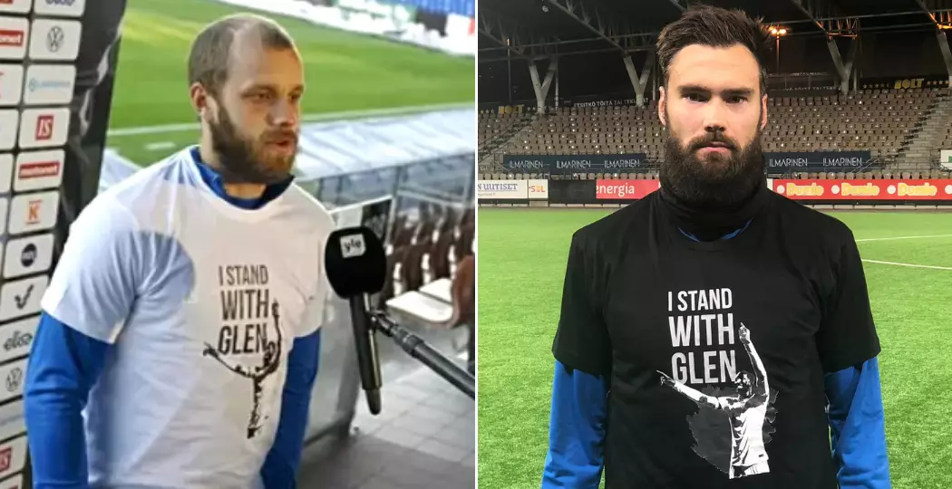Finland Players All Wear ‘I Stand With Glen’ T-Shirts In Support Of Rangers’ Glen Kamara
