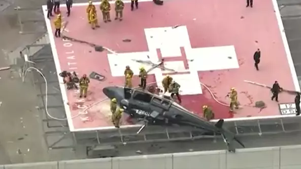 Helicopter Carrying Donor Heart Crashes On Hospital Roof Before Medic Drops It On Floor 