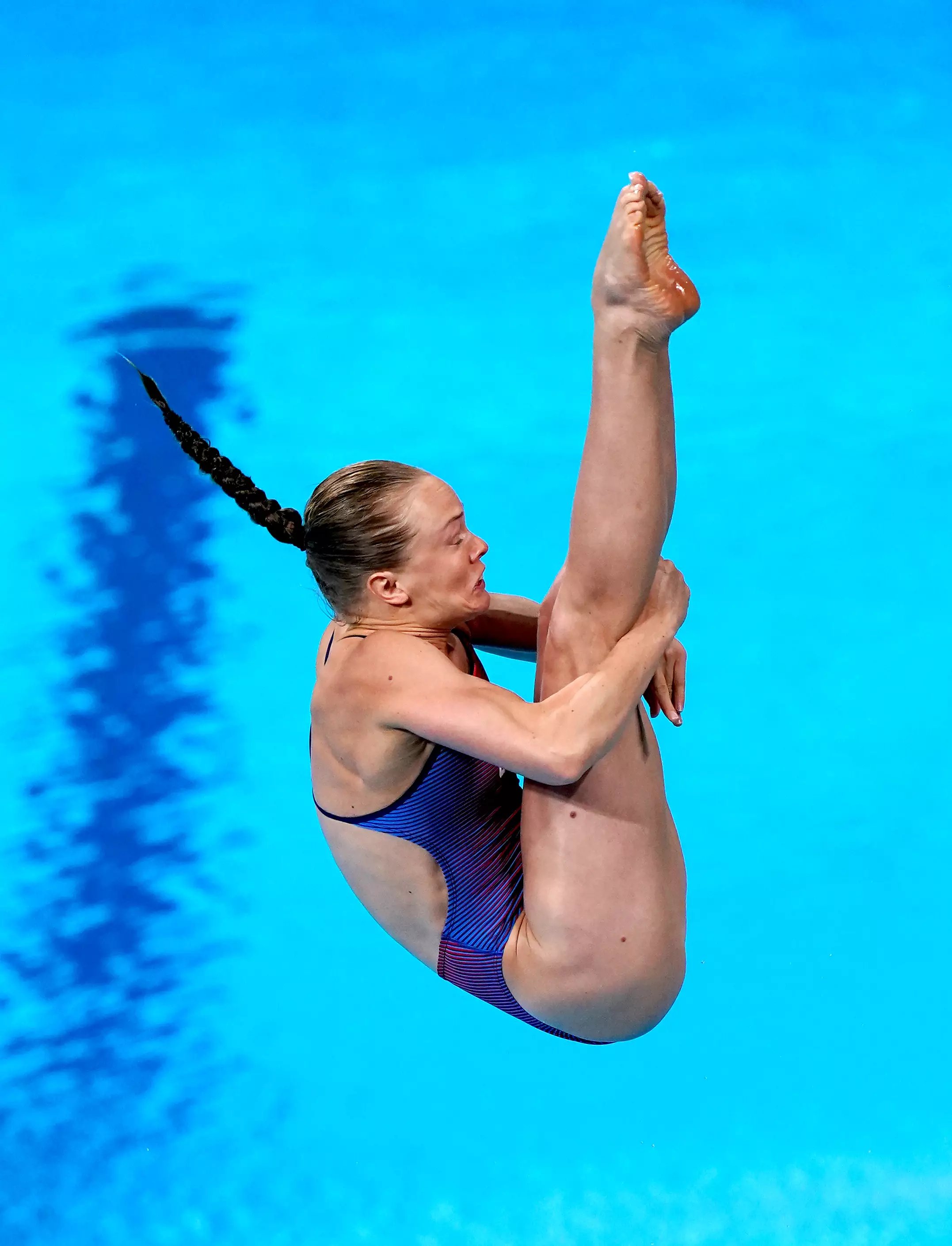 USA's Krysta Palmer competing in the Tokyo Olympics.