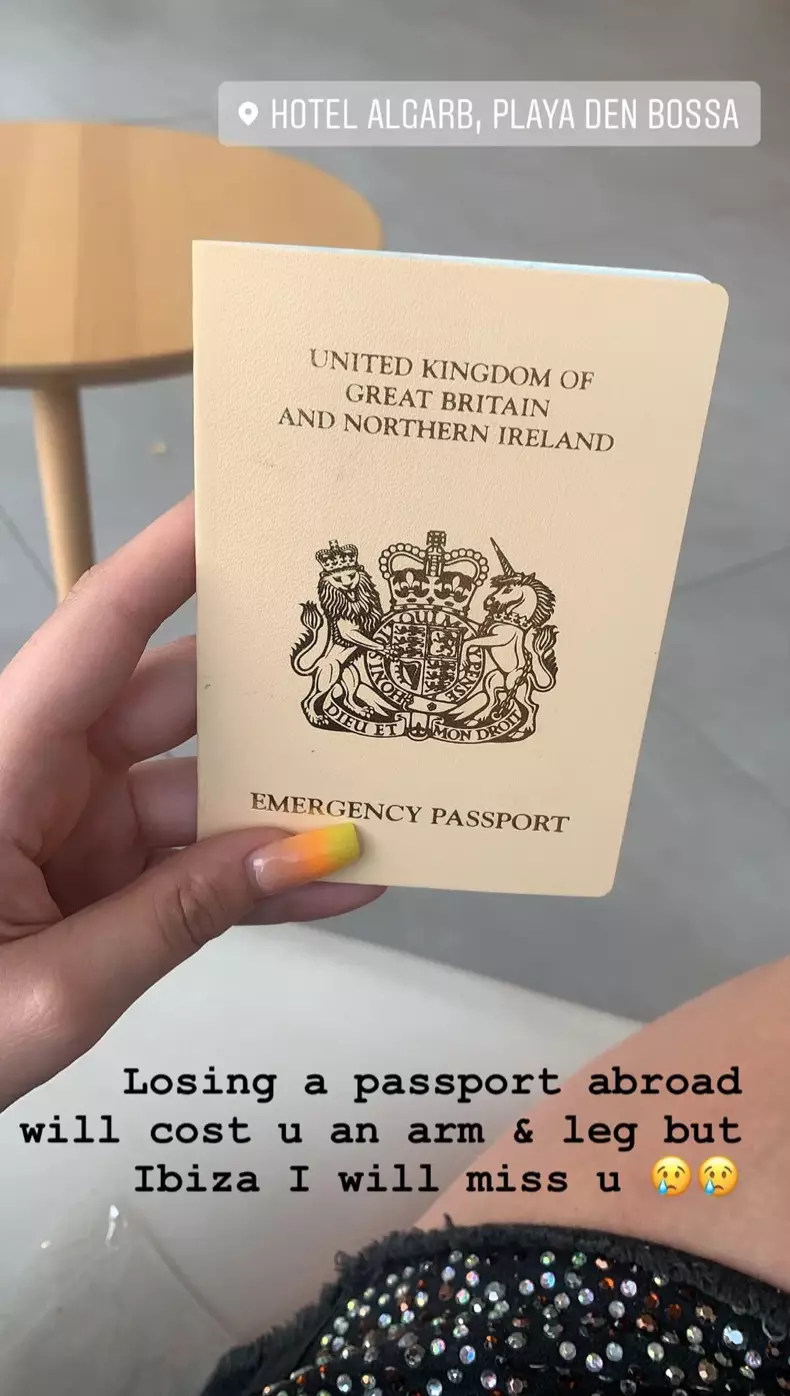 Bobbie had to apply for an emergency passport.