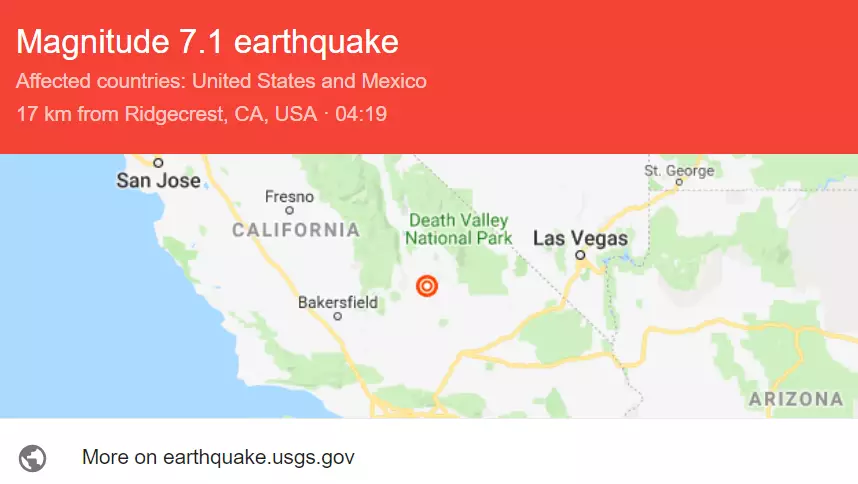 The earthquake is the most powerful to hit the area in 20 years.