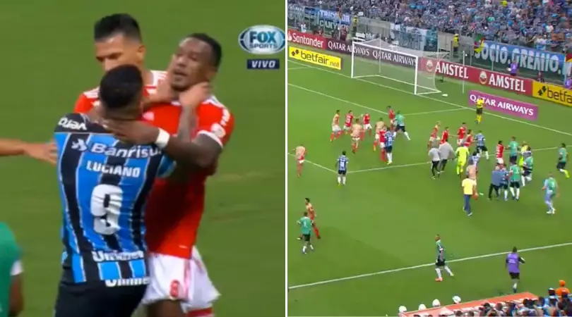 ​Gremio And Internacional Spark All-Out Brawl As EIGHT Players Are Sent Off In Copa Libertadores Clash