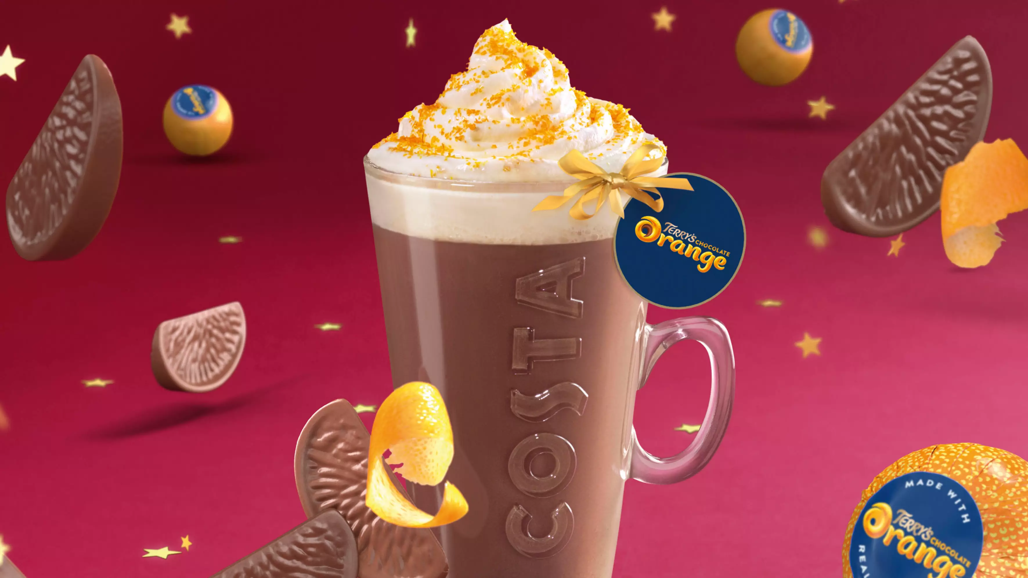 Costa Coffee Is Selling Terry's Chocolate Orange Hot Chocolate This Christmas