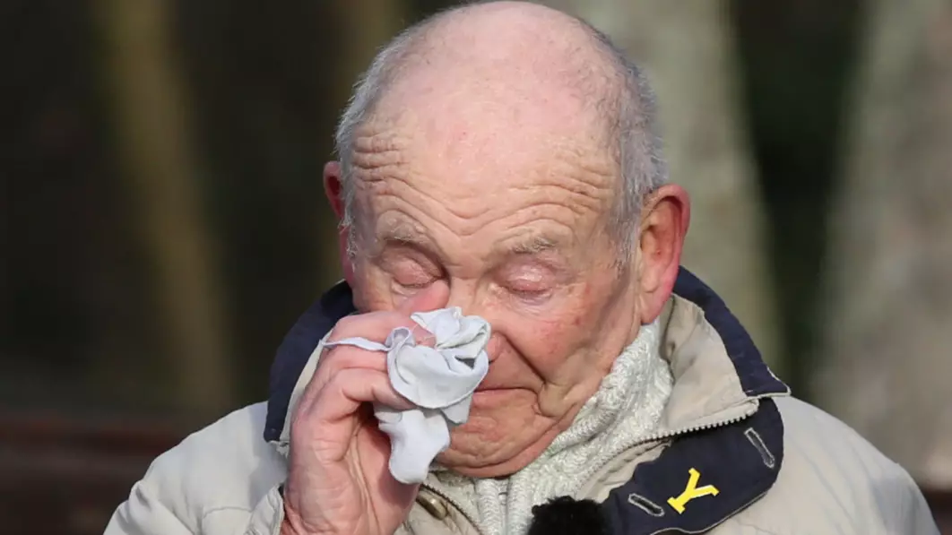 Dream Comes True For The Weeping Pensioner Finally Able To Honour His Heroes