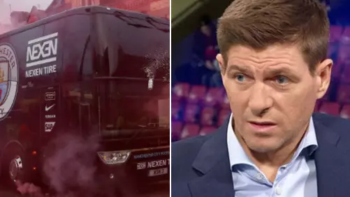 Steven Gerrard's Response To Liverpool Fans Launching Missiles At City Bus Is Spot On