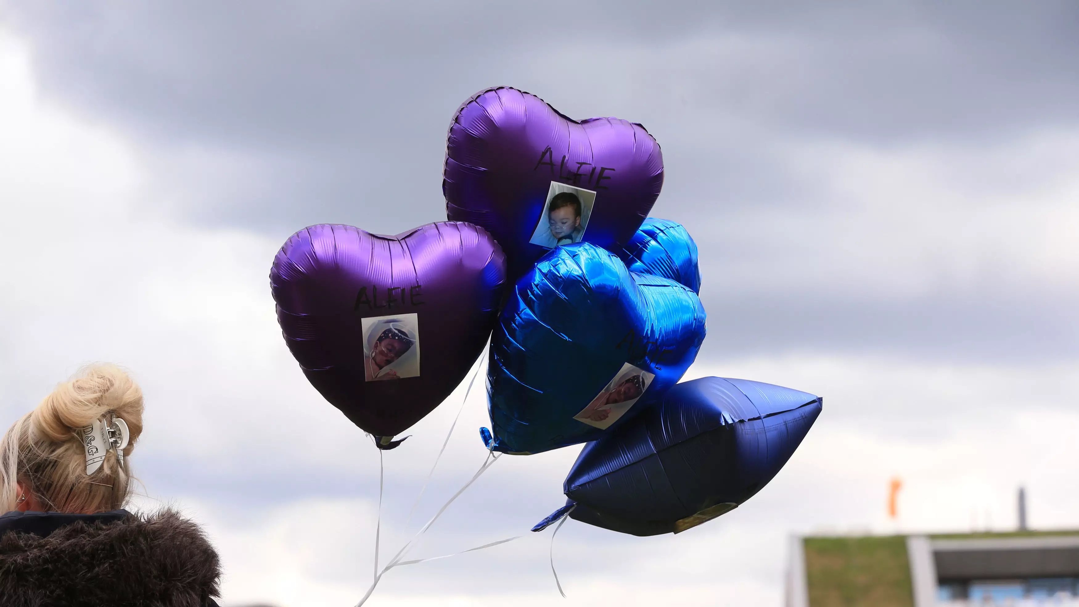 Balloons Released By Supporters Of Alfie Evans After His Death Earlier Today
