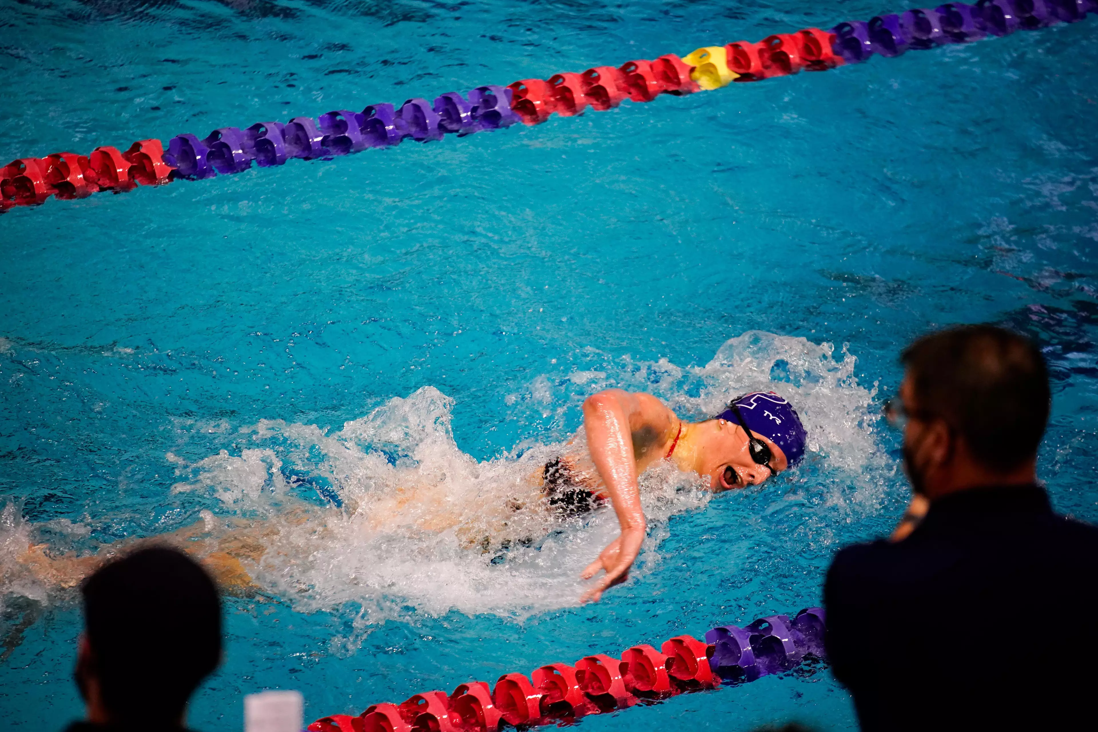 Lia Thomas competing. Sipa US / Alamy Stock Photo