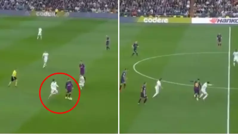 Lionel Messi 'Takes The Dog For A Walk' While Gareth Bale Desperately Tries To Tackle