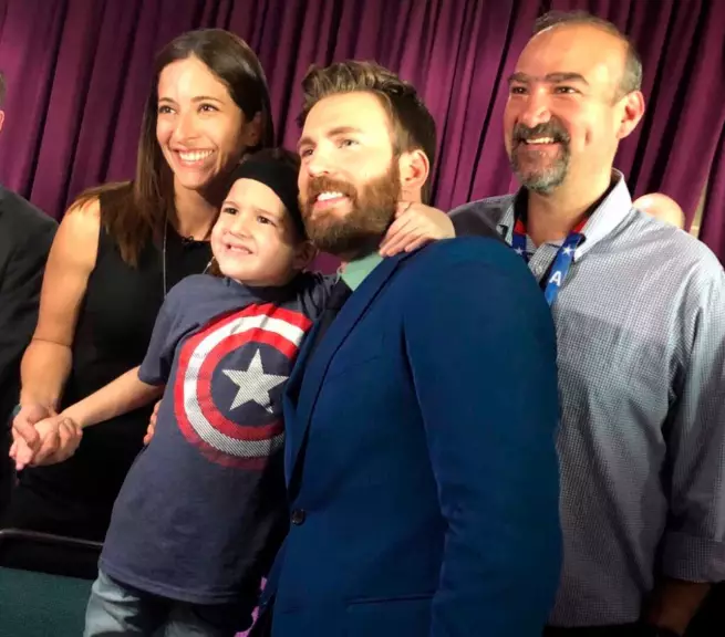 Pipe was invited to the premiere after Captain America read his heartbreaking story.