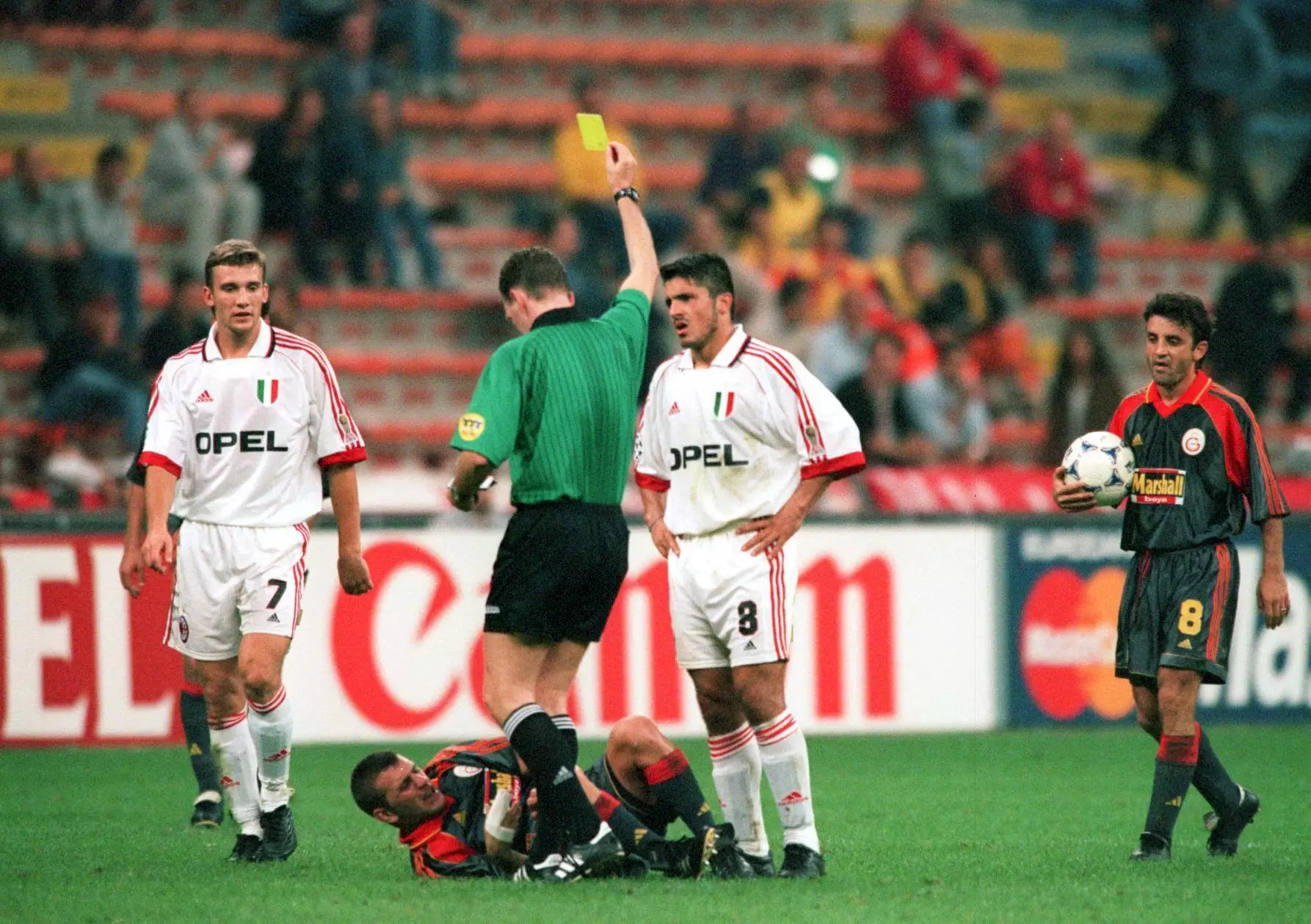 Gattuso being booked in Europe was no surprise. Image: PA Images