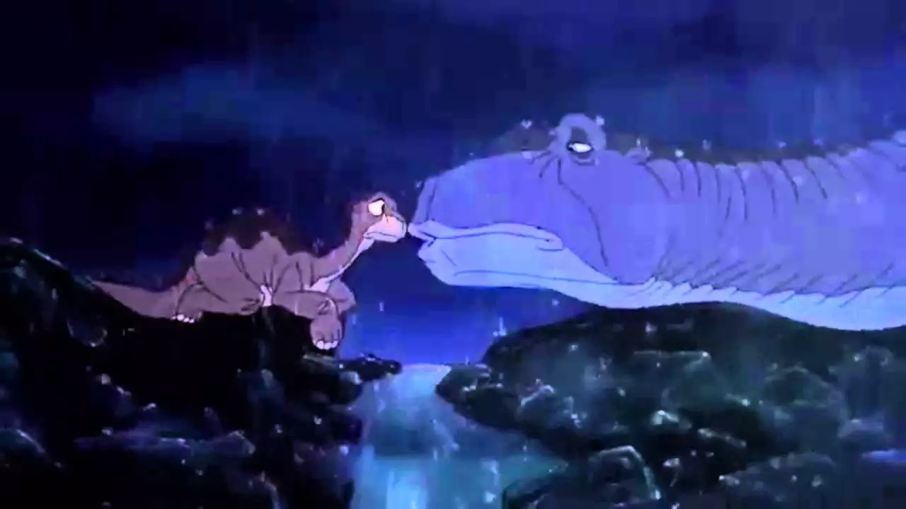 The death of Littlefoot's mum in 'The Land Before Time' is a close second (