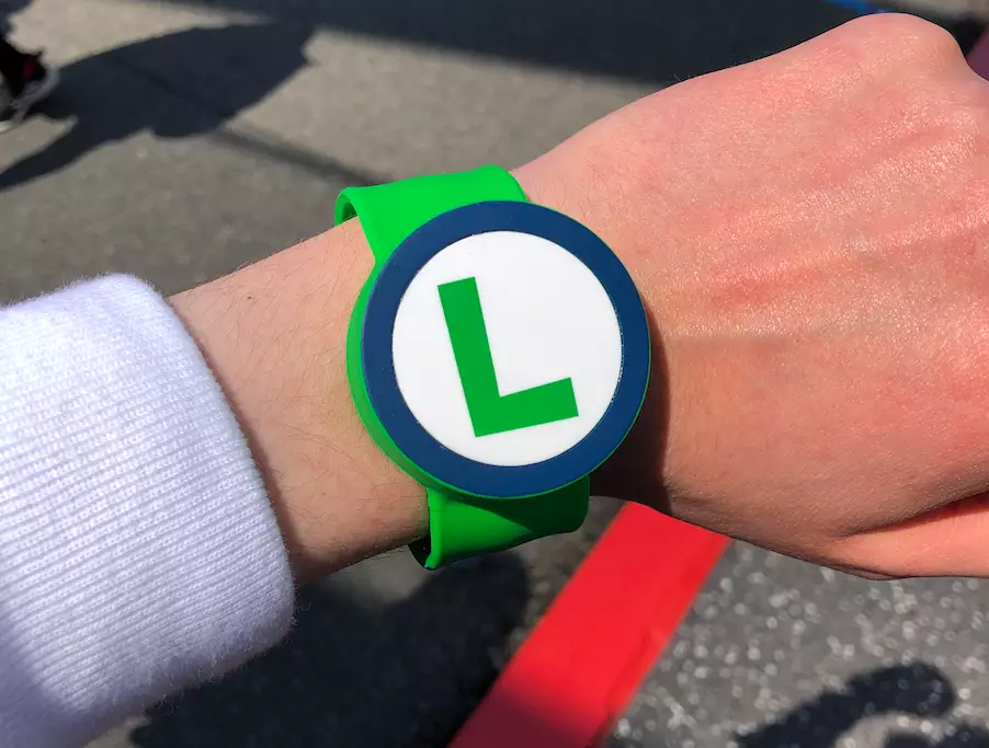 The Luigi-branded Power-Up Band /