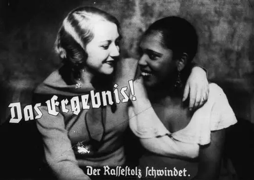 Nazi propaganda photo - the caption states: 