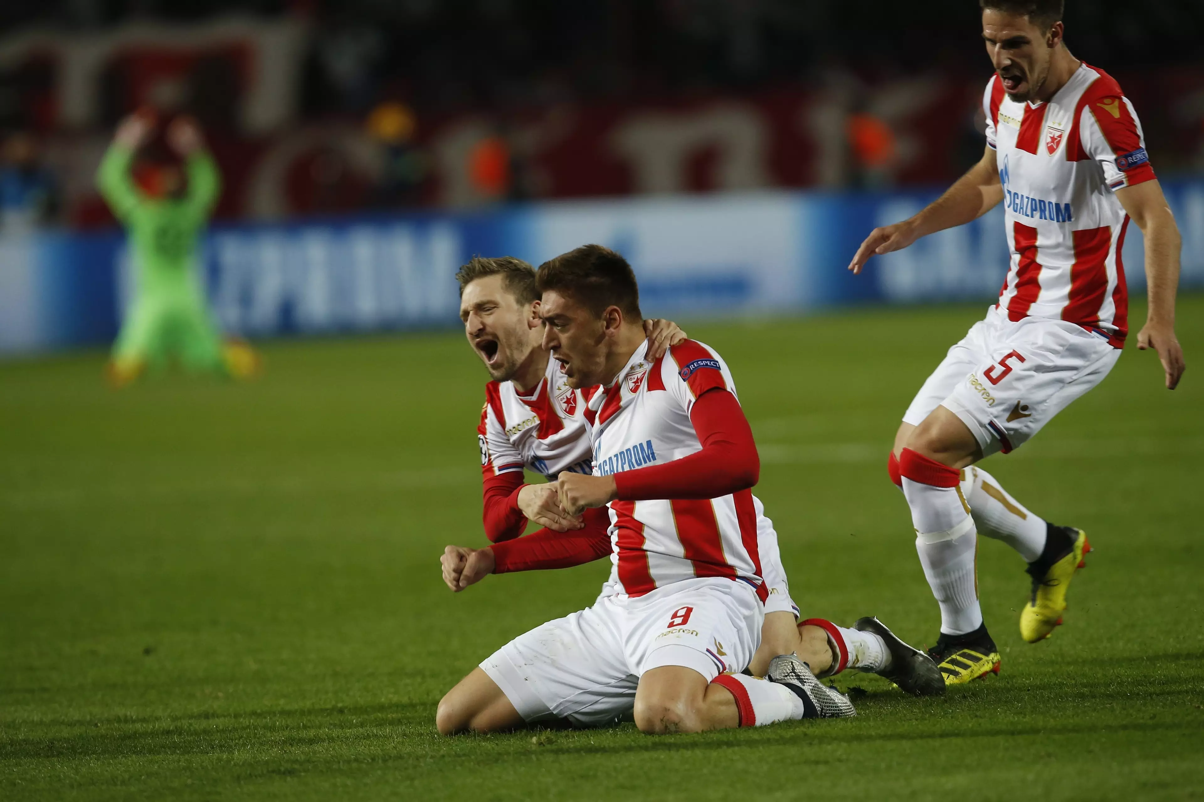 Pakov and Red Star celebrate. Image: PA Images