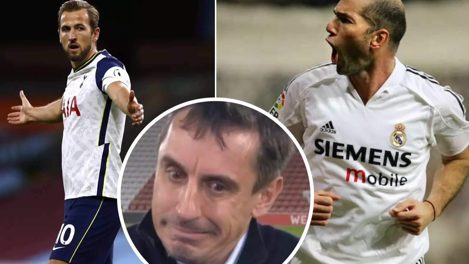 Gary Neville Compares Harry Kane To Zinedine Zidane As He Shines In 2-0 Win Over Manchester City